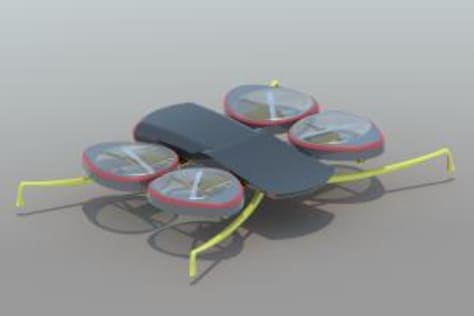 Flying Drone with Eye-Catching Design