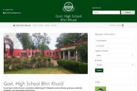 High School Website: GHS Bhiri Khurd