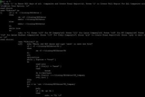 Bash Script to generate scheduler report