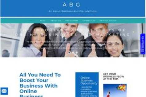 Web Design: ABG website Using WordPress platform