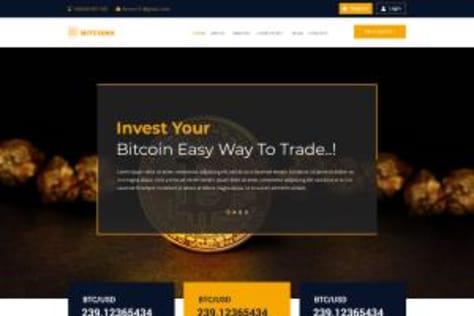 Bitcoin website template