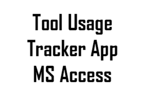 Tool Tracker - Microsoft Access