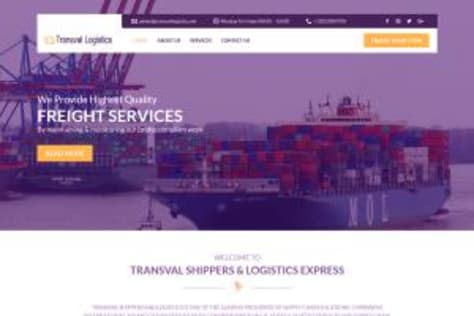 Logistic shipping company webiste development