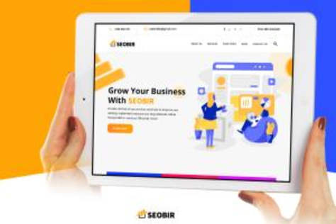 SEO homepage webdesign concept