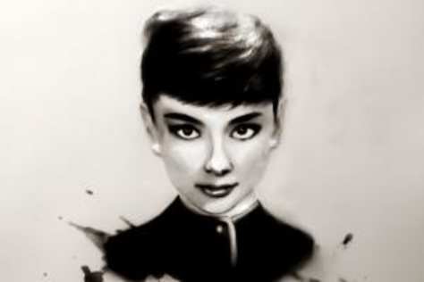 The client ordered a portrait of Audrey Hepburn for pri