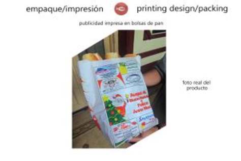 advertising spaces printed on paper bags