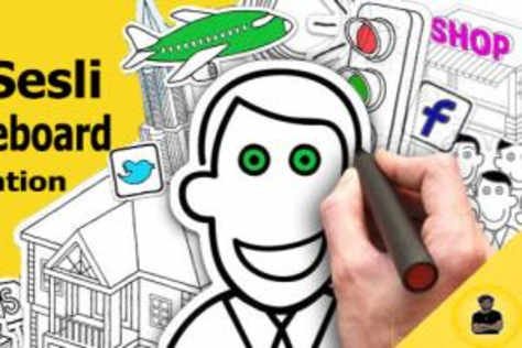Whiteboard 2d animation with voice