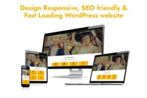 Design and Develop WordPress Responsive 5 to 6 Pages We