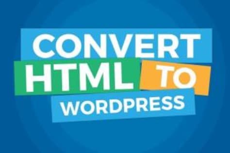 Convert static HTML site to Wordpress