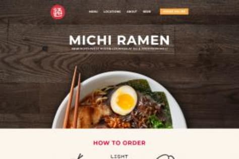 Michi ramen - online food delivery system