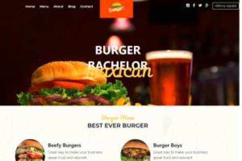 burger shop psd to html