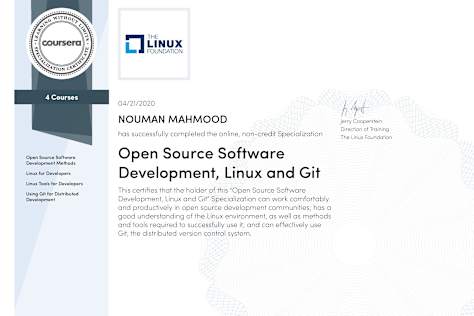 Open Source Software Development, Linux and Git
