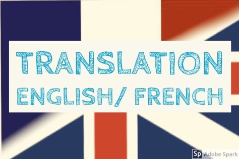 Translation English to French or French to English