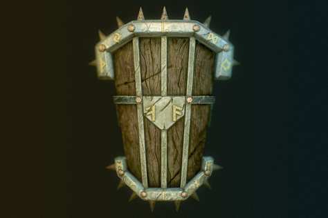 3D War Fantasy Shield/ PBR Spec-Gloss Workflow