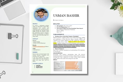 Custom resume designs