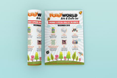 Flyer Design for HOBBY WORLD