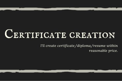 Certificate Creation