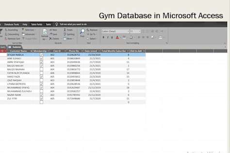Creating Database