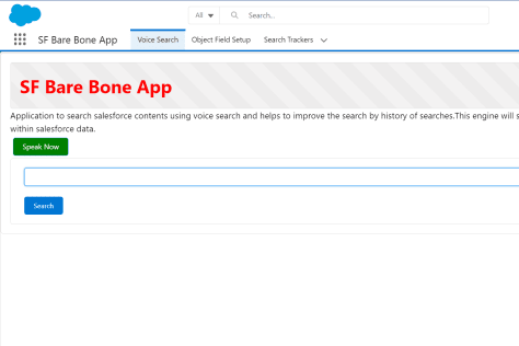 Custom Salesforce App (Voice Commands)