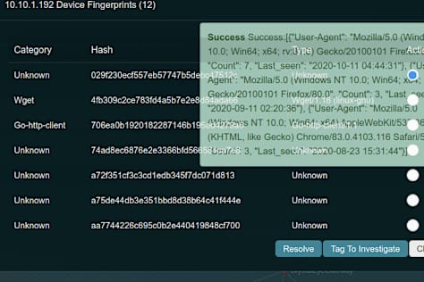 Network filtering application