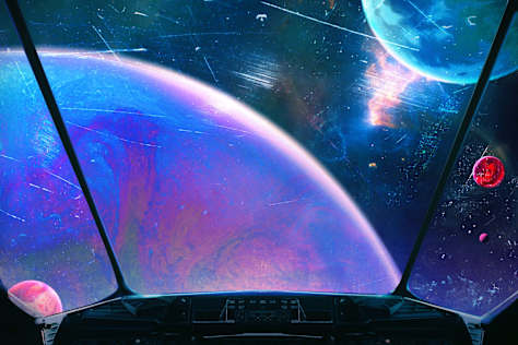 Space Theme cover/background Design