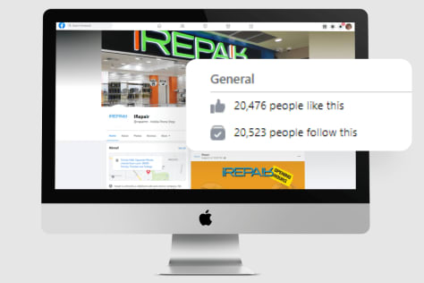 Social Media Marketing for iRepair