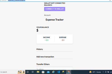 Expense tracker Dapp