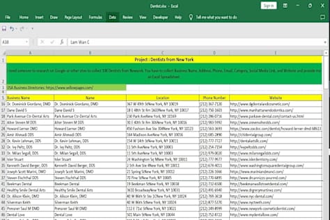 Dentists from New York