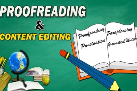 Proofreading and content editing.