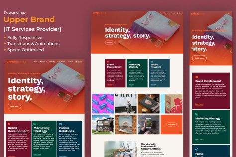 Rebranding: Upper Brand Marketing Astra Theme Wordpress