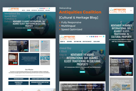 The Antiquities Coalition Multilingual Wordpress Blog