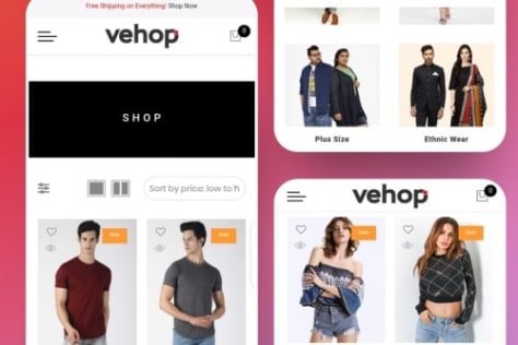 VEHOP Online Shopping App