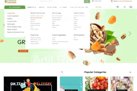 E-Commerce Website design | HTML, CSS, JAVASCRIPT