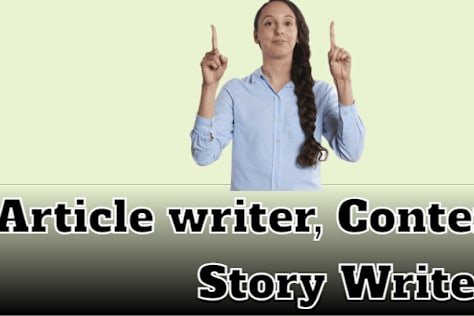 Copywriting, Article writing, Content writing