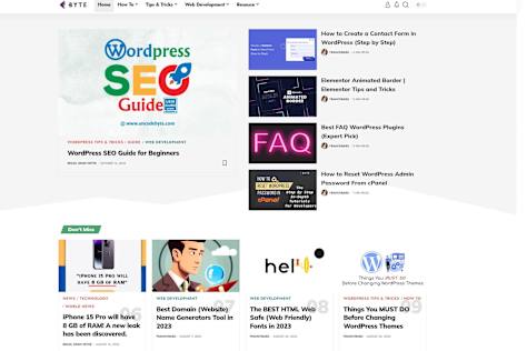 Blog website design