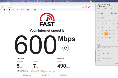 My PC specs and my internet speed