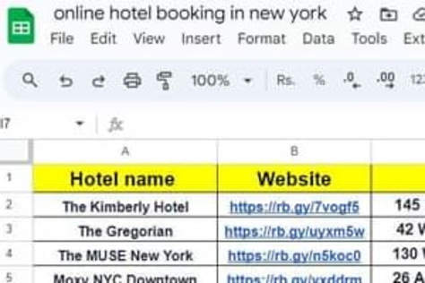 Online Hotel Booking Data Entry.