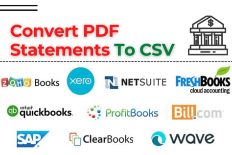 Convert PDF Bank Statement to CSV