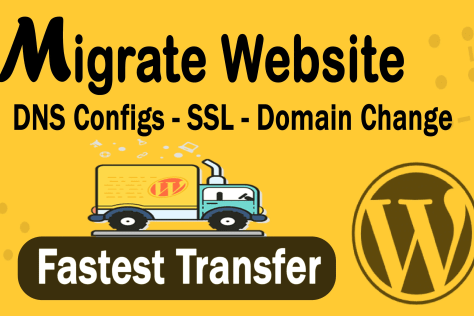 I will migrate wordpress to new host change domain name