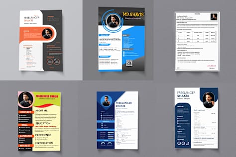 Colourful Professional Resume Design Template