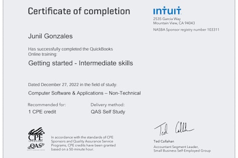Intuit Computer Software & Application
