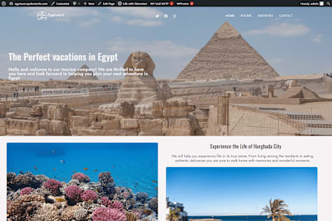 Egytours Travel Agency website