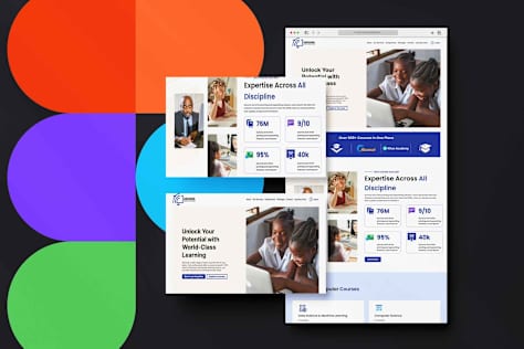 LMS WordPress Theme Design with FIgma