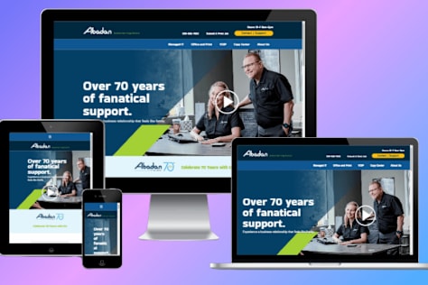 Business Technology Website Redesign abadantc.com