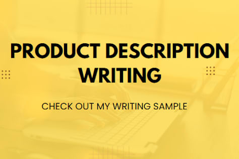 Product Description Writing