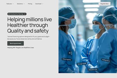 Hospital Website design