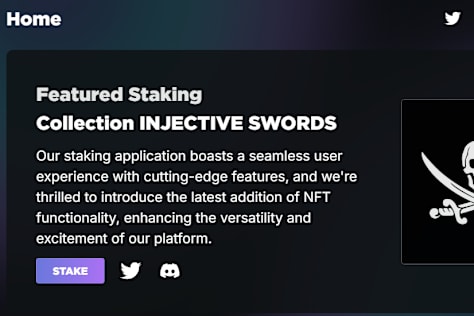 Blockchain ( NFT staking platform )