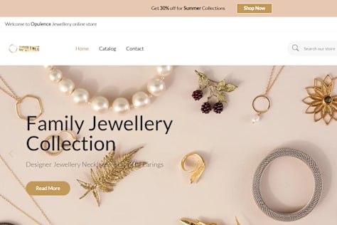 Opulence: Jewelry Shopify Store