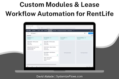 Zoho CRM Custom Modules \u0026 Lease Workflow Automation