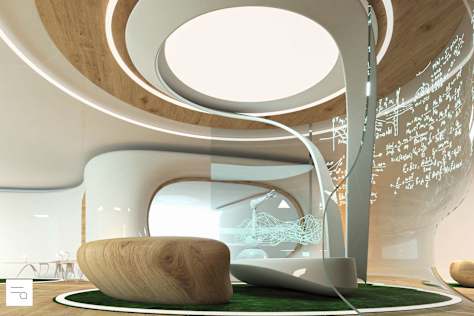 Futurist Interior Design for metaverse